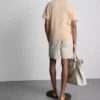 Strikket poloshirt med struktur