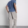 Strikket poloshirt med struktur
