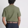 Strikket poloshirt med struktur