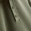Strikket poloshirt med struktur