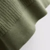 Strikket poloshirt med struktur