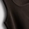 Strikket tanktop med firkantet halsudskæring