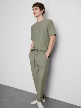 Strukturerede pyjamasbukser