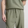 Strukturerede pyjamasbukser