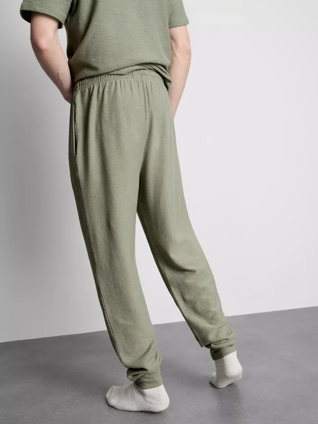 Strukturerede pyjamasbukser