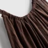 Struktureret halterneck-trapezbluse
