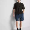 Struktureret, kasseformet T-shirt
