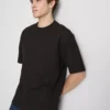 Struktureret, kasseformet T-shirt