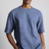 Struktureret, kasseformet T-shirt