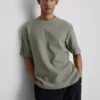 Struktureret, kasseformet T-shirt