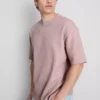 Struktureret, kasseformet T-shirt