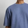 Struktureret, kasseformet T-shirt