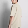 Struktureret, kasseformet T-shirt