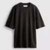 Struktureret, kasseformet T-shirt