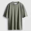 Struktureret, kasseformet T-shirt