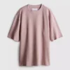Struktureret, kasseformet T-shirt