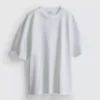 Struktureret, kasseformet T-shirt