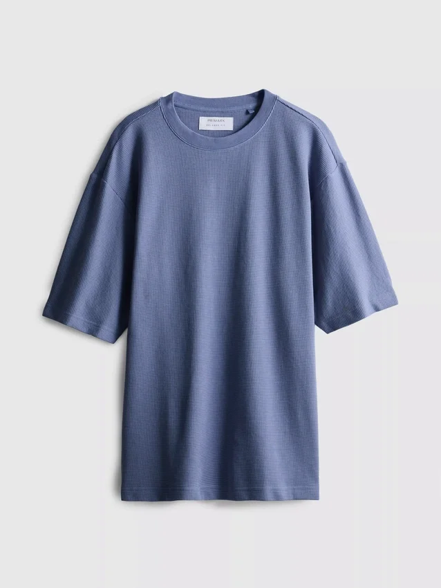 Struktureret, kasseformet T-shirt