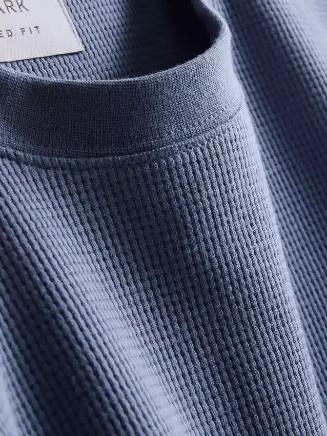 Struktureret, kasseformet T-shirt
