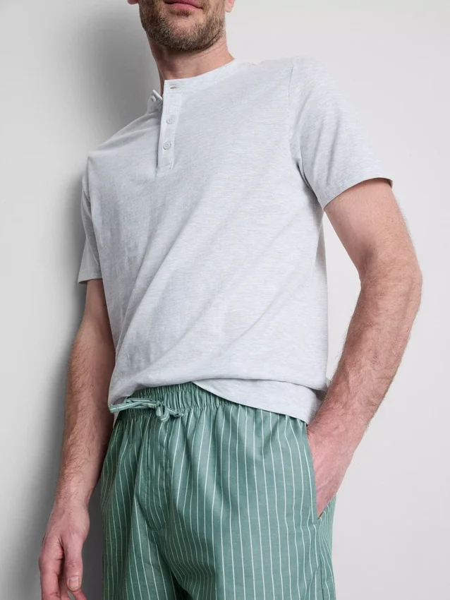 Struktureret kort pyjamassæt