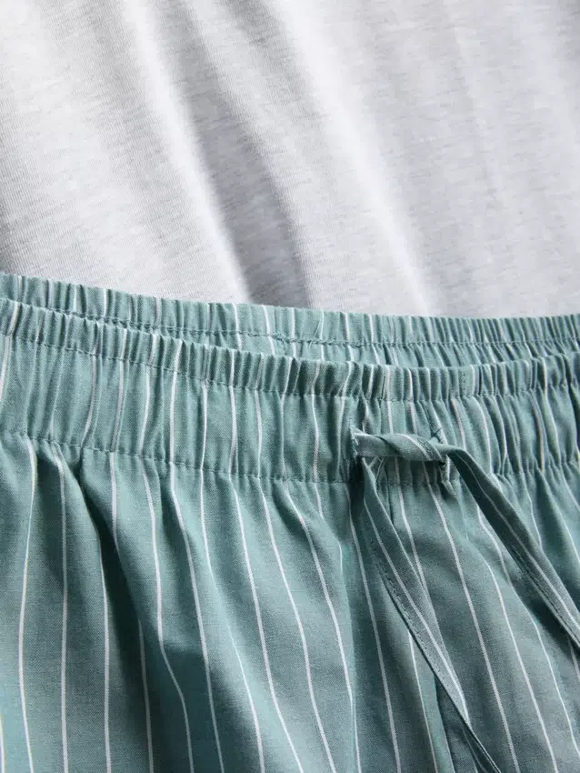 Struktureret kort pyjamassæt