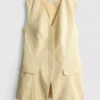 Struktureret lang vest