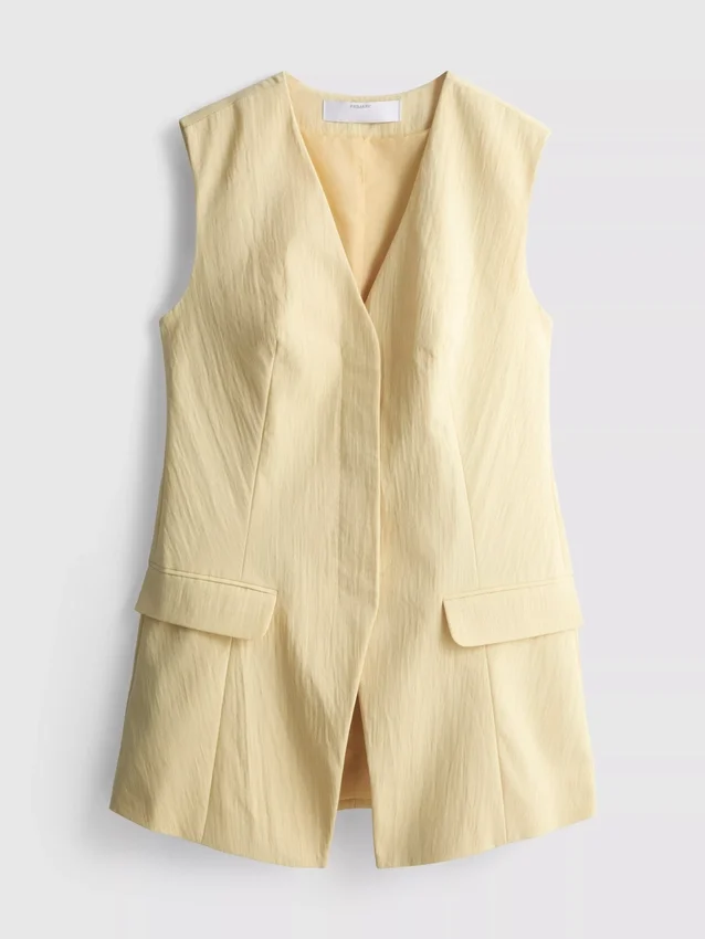 Struktureret lang vest