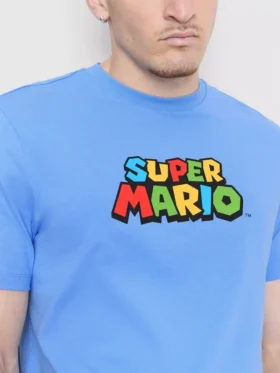 Super Mario-skjorte i bomuld med grafisk print