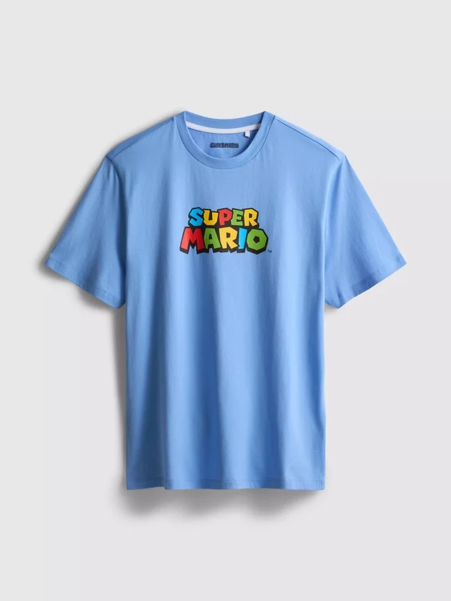 Super Mario-skjorte i bomuld med grafisk print