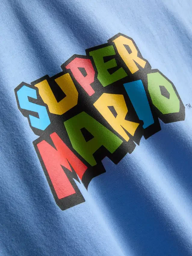 Super Mario-skjorte i bomuld med grafisk print