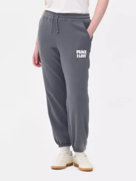 Sweatpants med manchetter og print