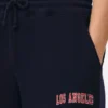 Sweatpants med manchetter og print