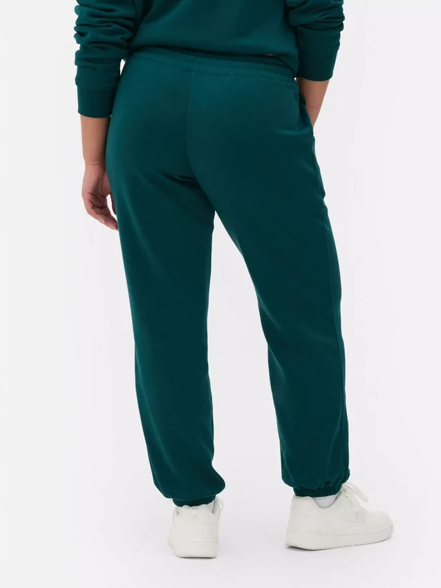 Sweatpants med manchetter og print