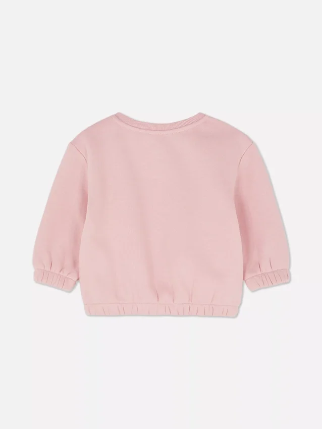 Sweatshirt med rund hals