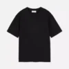T-shirt i bomuld med kantet halsudskæring og afslappet pasform
