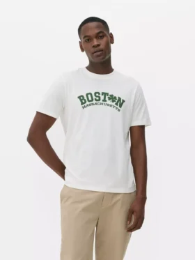 T-shirt med Boston-print