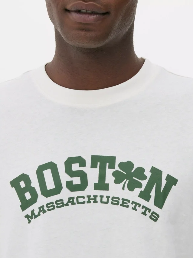 T-shirt med Boston-print