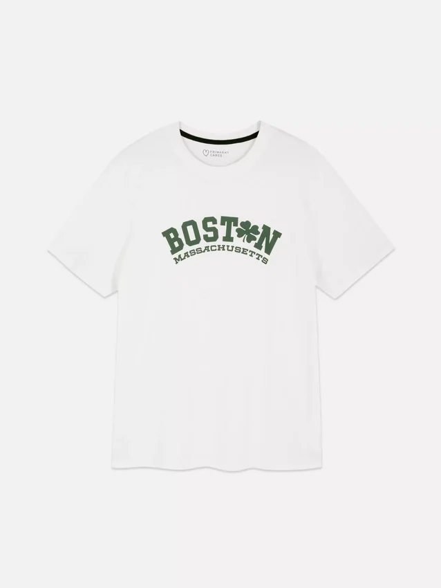T-shirt med Boston-print