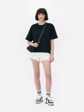 T-shirt med boxy pasform