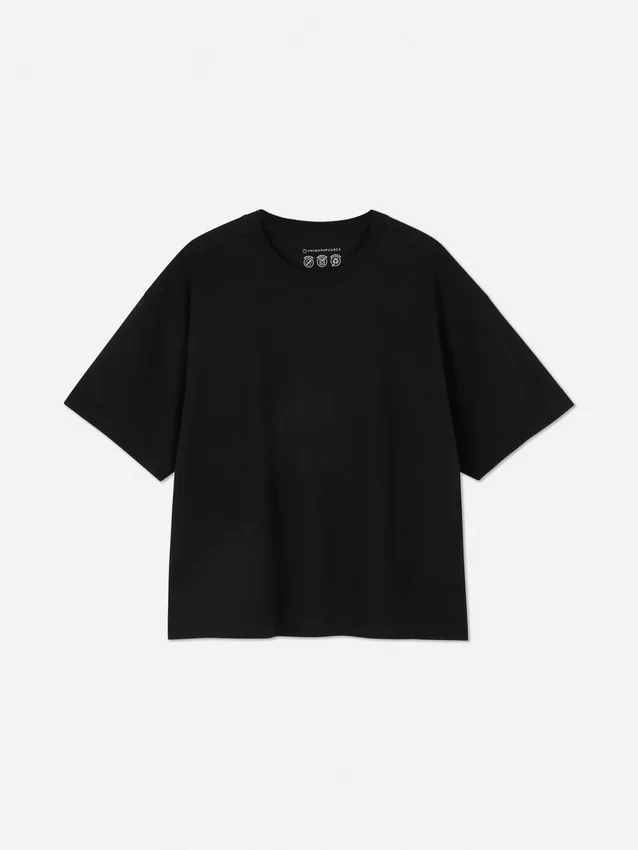 T-shirt med boxy pasform