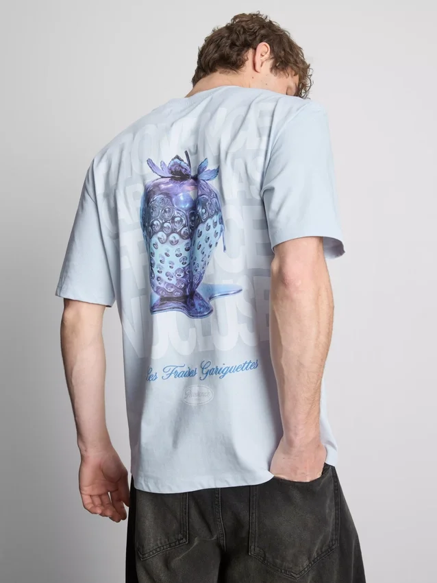 T-shirt med frugtmotiv