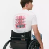 T-shirt med illustrationer af huse i Miami Beach