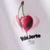 T-shirt med kirsebærmotiv