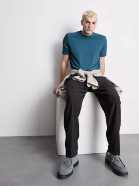 T-shirt med kort ærme i regular fit-stil