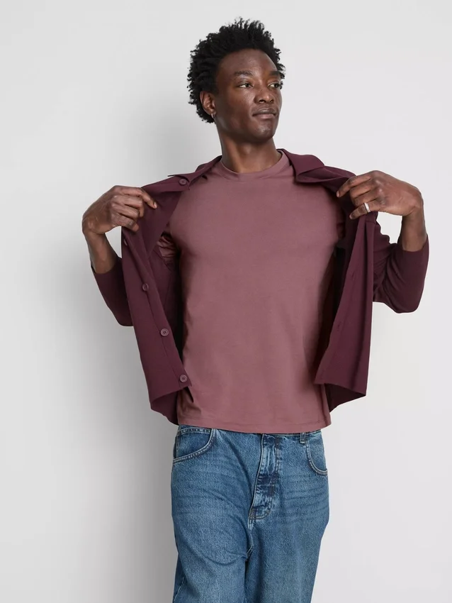 T-shirt med kort ærme i regular fit-stil