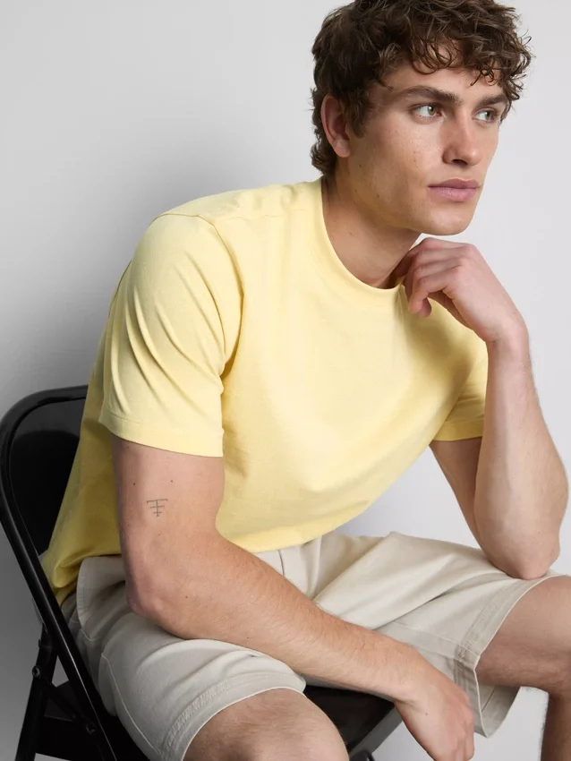 T-shirt med kort ærme i regular fit-stil