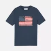 T-shirt med korte ærmer og amerikansk flag