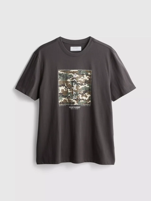 T-shirt med Mount Everest-grafik