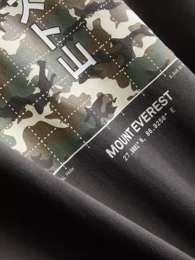 T-shirt med Mount Everest-grafik