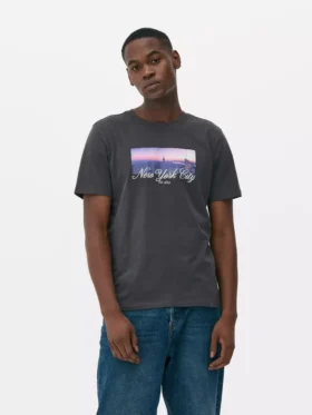 T-shirt med New York City-print